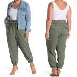 COPY - Washed Tencel Denim (NOT GREEN) Drawstring Joggers